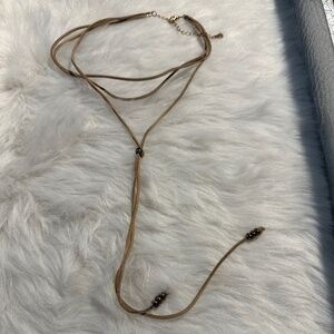 Maurices Leather Choker Necklace